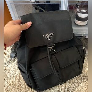 Vintage Prada Nylon Drawstring Backpack